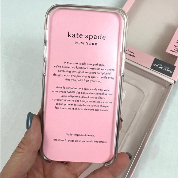 Kate Spade Protective Hardshell Case - iPhone 12 Mini - Ombré Glitter - Picture 3 of 6